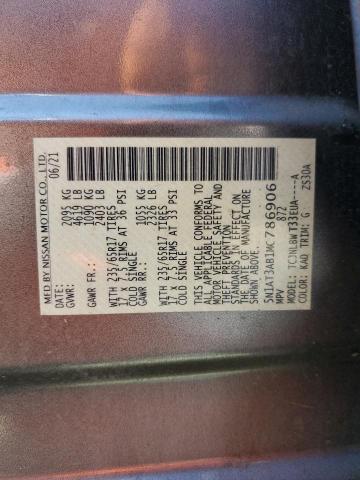 2021 NISSAN ROGUE S 5N1AT3AB1MC786906