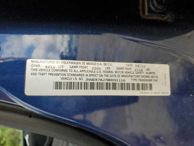 2011 VOLKSWAGEN JETTA SE - 3VWDX7AJ7BM091116