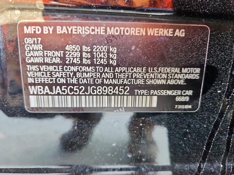 2018 BMW 530 I - WBAJA5C52JG898452