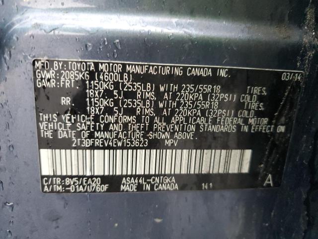 2014 TOYOTA RAV4 LIMITED - 2T3DFREV4EW153623