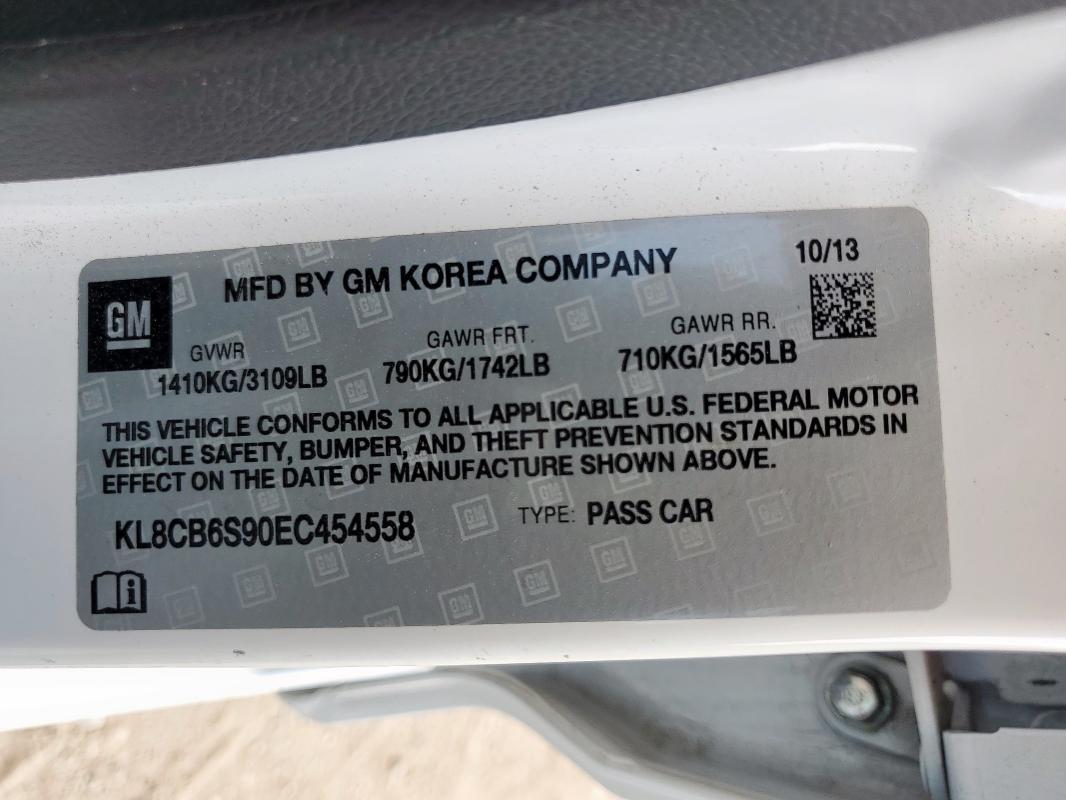 2014 CHEVROLET SPARK LS - KL8CB6S90EC454558