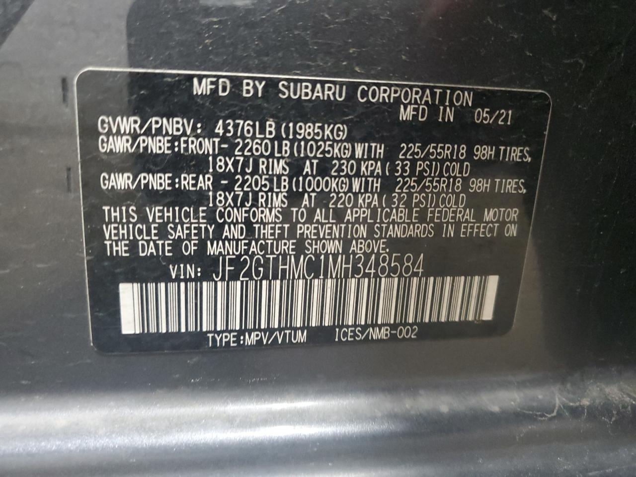 SUBARU CROSSTREK LIMITED