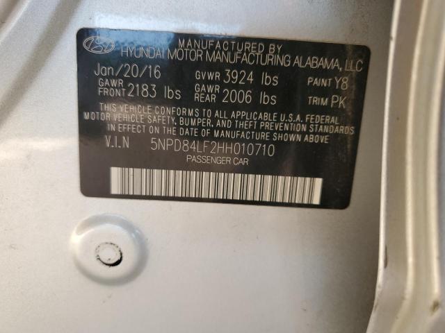 2017 HYUNDAI ELANTRA SE 5NPD84LF2HH010710