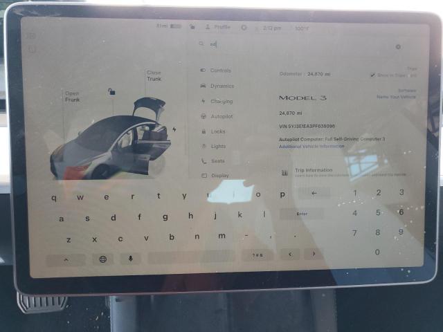 2023 TESLA MODEL 3 - 5YJ3E1EA3PF638096