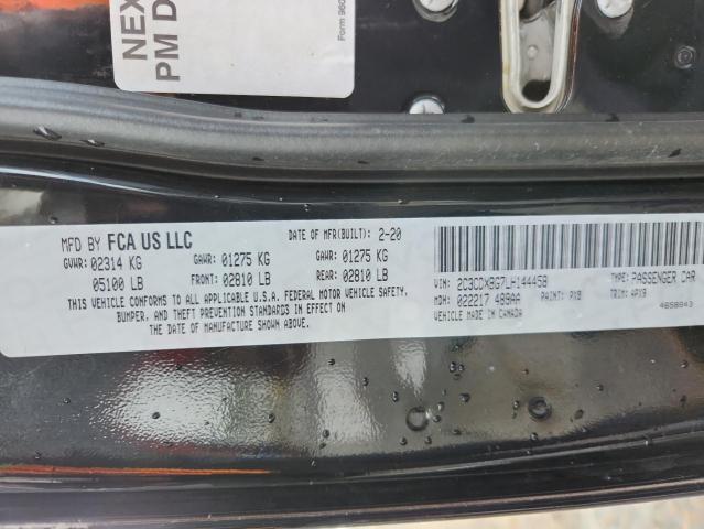 2020 DODGE CHARGER SX 2C3CDXBG7LH144458