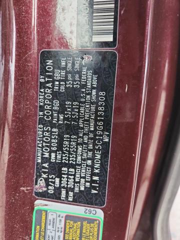 2016 KIA SEDONA SXL - KNDME5C19G6138308