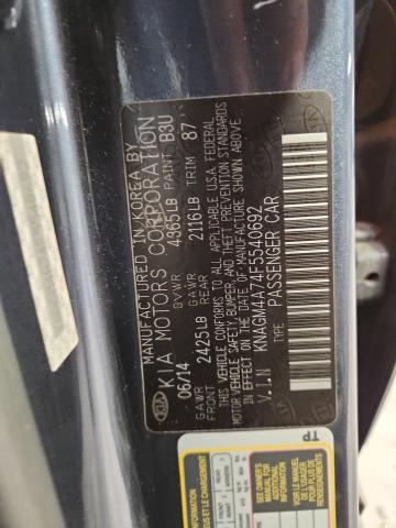 2015 KIA OPTIMA LX KNAGM4A74F5540692