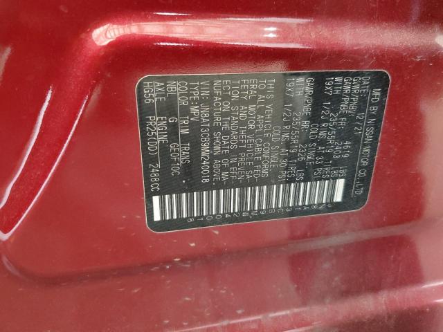 2021 NISSAN ROGUE SL JN8AT3CB9MW240018