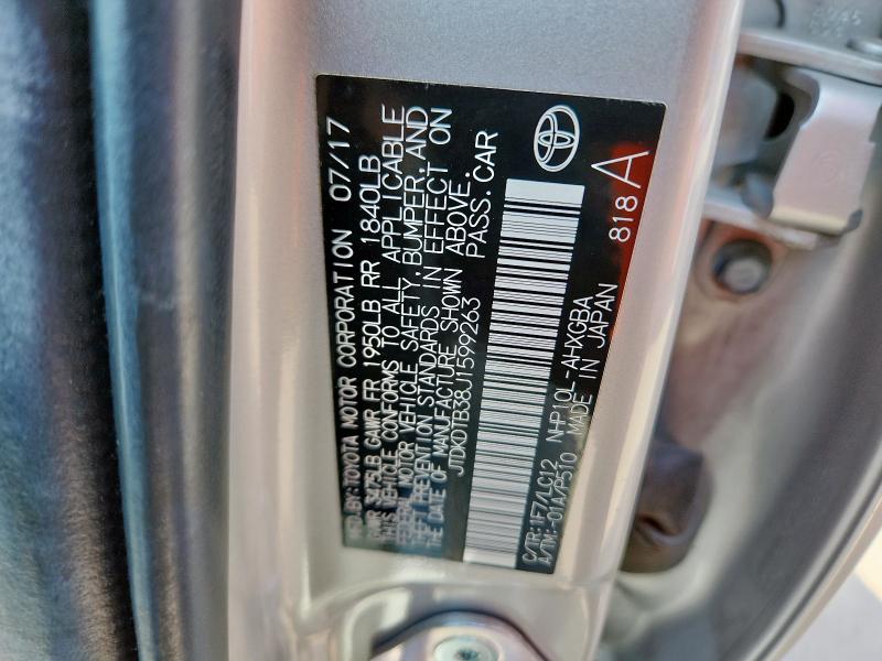 2018 TOYOTA PRIUS C - JTDKDTB38J1599263
