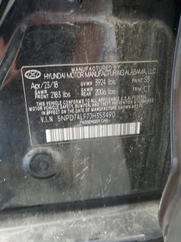 2018 HYUNDAI ELANTRA SE 5NPD74LF7JH353490