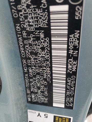 2018 TOYOTA PRIUS - JTDKBRFUXJ3072356