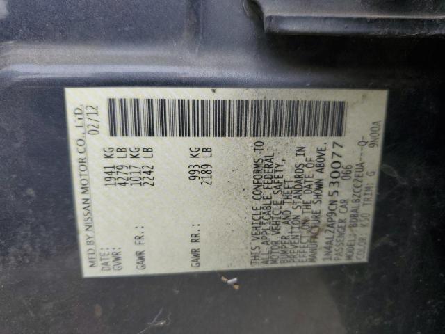 2012 NISS ALTIMA BASE #3294502525