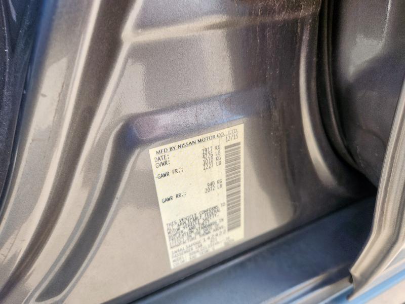 2016 NISSAN ALTIMA 2.5 - 1N4AL3AP0GC142422