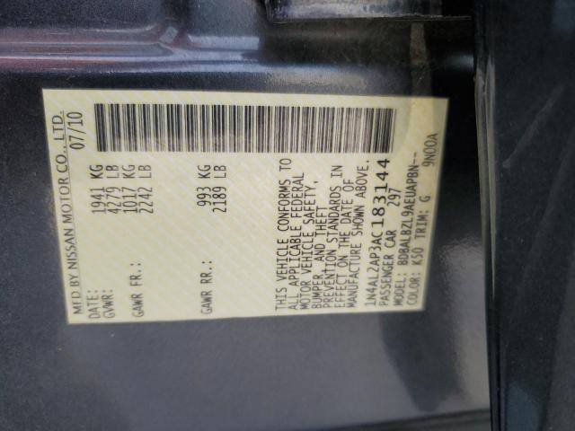 2010 NISSAN ALTIMA BAS - 1N4AL2AP3AC183144