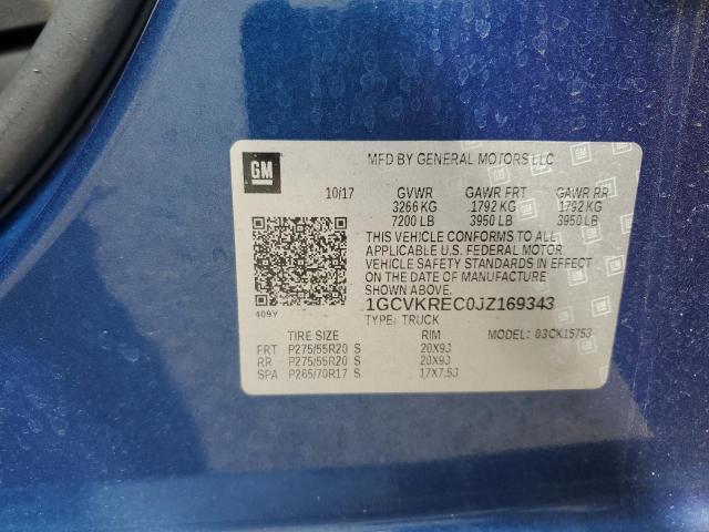 2018 CHEVROLET SILVERADO - 1GCVKREC0JZ169343