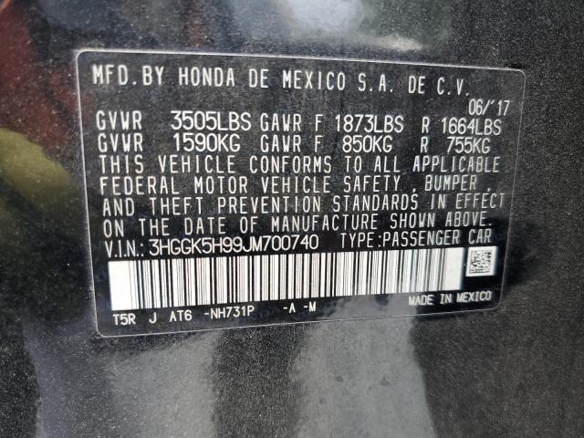 2018 HONDA FIT EX 3HGGK5H99JM700740
