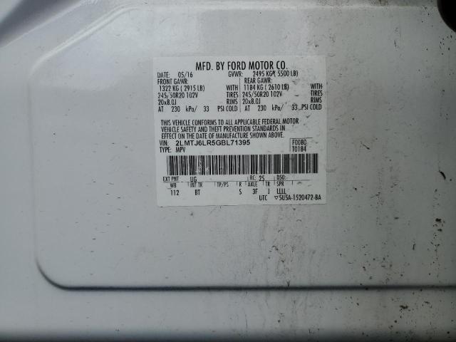 2016 LINCOLN MKX RESERV 2LMTJ6LR5GBL71395