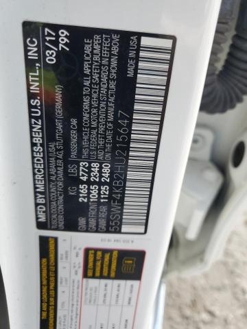 2017 MERCEDES-BENZ C 300 4MAT - 55SWF4KB2HU215647