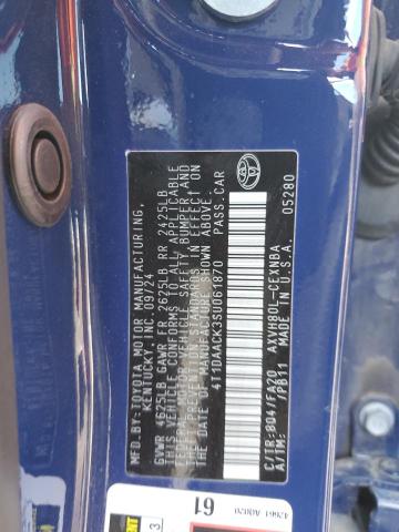 2025 TOYOTA CAMRY XSE 4T1DAACK3SU061870