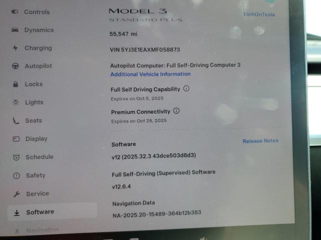 2021 TESLA MODEL 3 5YJ3E1EAXMF058873