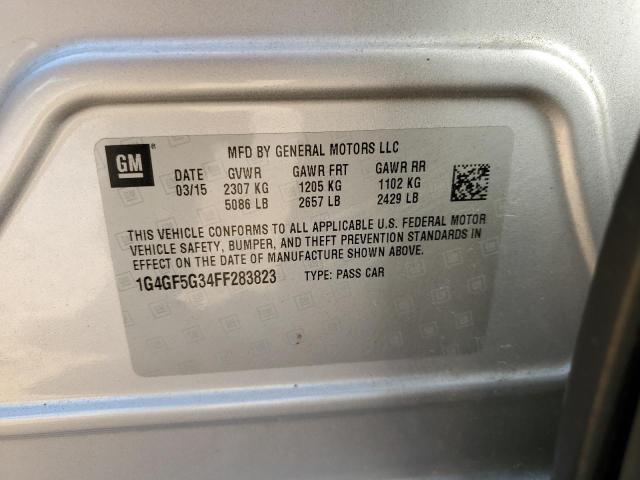 2015 BUICK LACROSSE P 1G4GF5G34FF283823