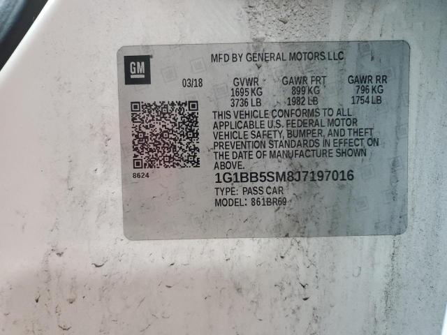 2018 CHEVROLET CRUZE LS 1G1BB5SM8J7197016