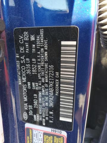 2019 KIA RIO S 3KPA24AB7KE172316