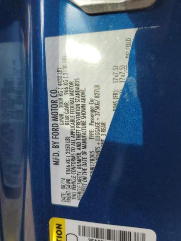 2017 FORD FUSION SE - 3FA6P0H79HR178305