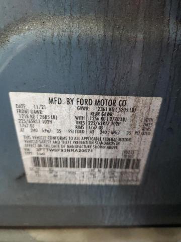 2022 FORD MAVERICK X 3FTTW8F93NRA20671