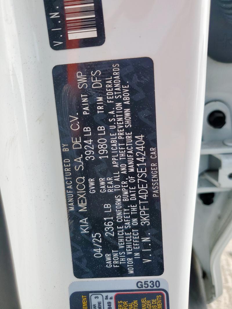 2025 KIA K4 LX 3KPFT4DE7SE142404