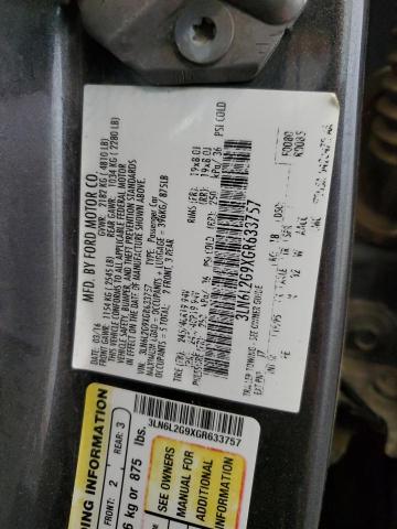 2016 LINCOLN MKZ 3LN6L2G9XGR633757