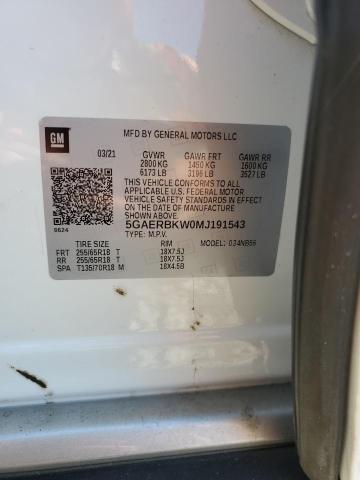 2021 BUICK ENCLAVE ES 5GAERBKW0MJ191543