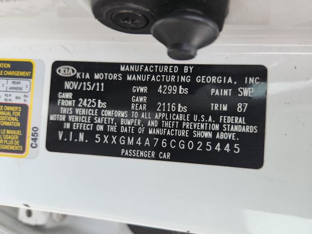 2012 KIA OPTIMA LX - 5XXGM4A76CG025445