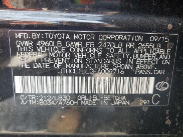 2015 LEXUS GS 350 JTHCE1BL2FA009716