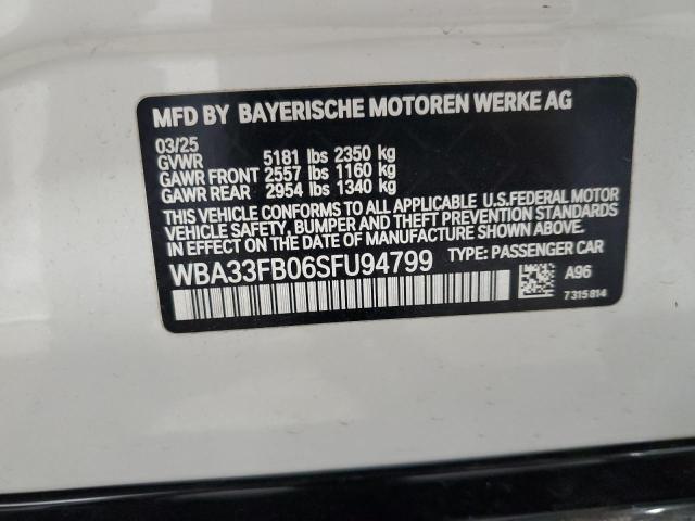 2025 BMW 430XI GRAN COUPE WBA33FB06SFU94799
