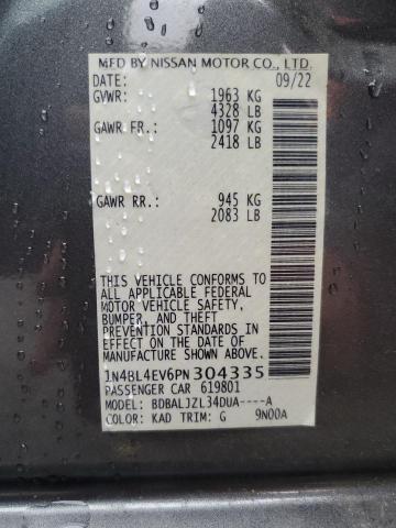 2023 NISSAN ALTIMA SL 1N4BL4EV6PN304335