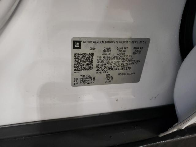 2020 CHEVROLET TRAX LS 3GNCJNSB3LL153170