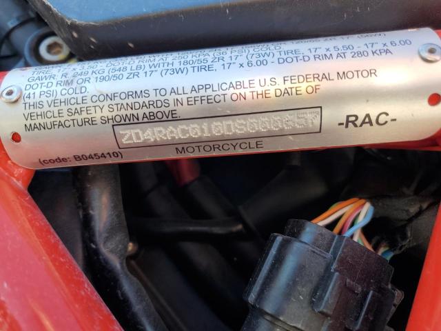 2013 APRILIA SHIVER 750 ZD4RAC010DS000657