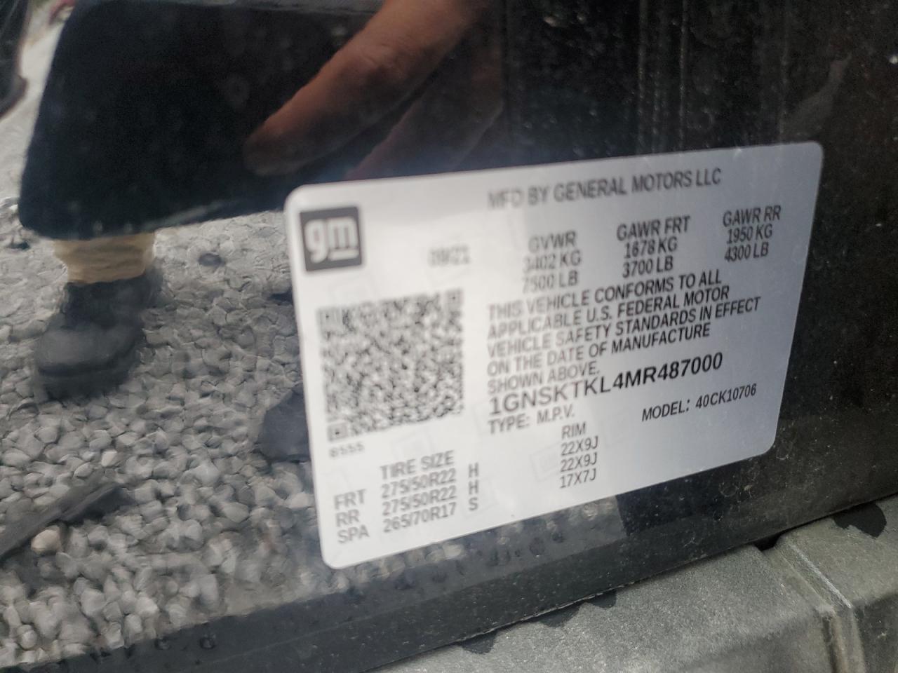 CHEVROLET TAHOE K1500 HIGH COUNTRY