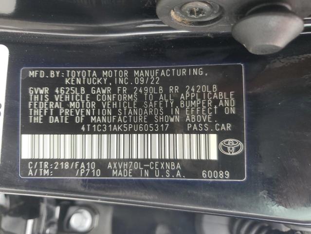 2023 TOYOTA CAMRY LE 4T1C31AK5PU605317