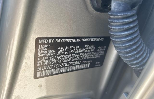 2016 BMW X3 SDRIVE2 5UXWZ7C57G0R32687