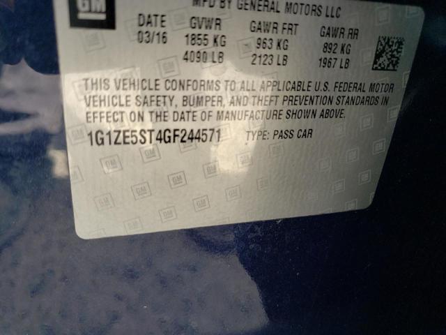 2016 CHEVROLET MALIBU LT 1G1ZE5ST4GF244571