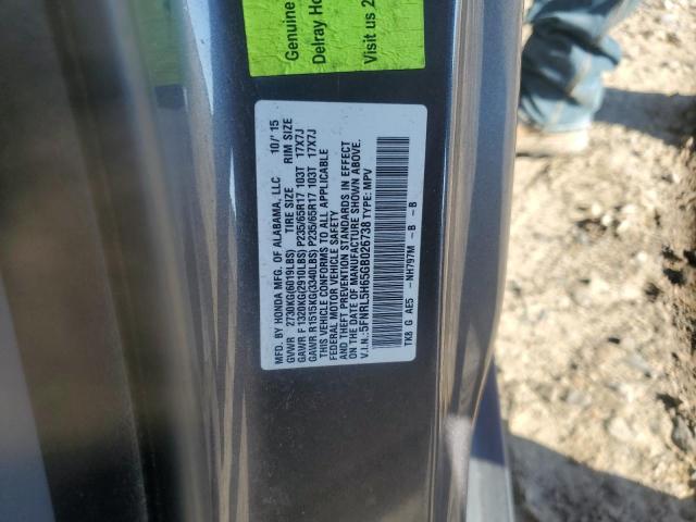 2016 HONDA ODYSSEY EXL 5FNRL5H65GB026738