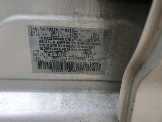 2021 NISSAN SENTRA SV - 3N1AB8CV4MY249971