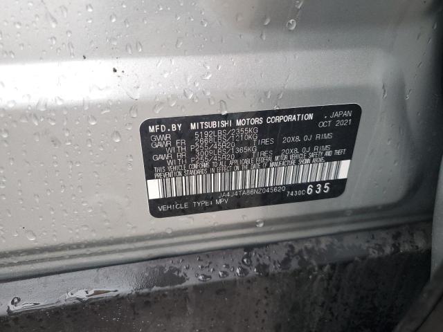 2022 MITSUBISHI OUTLANDER - JA4J4TA86NZ045620