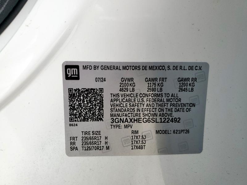 2025 CHEVROLET EQUINOX LT #3248600307