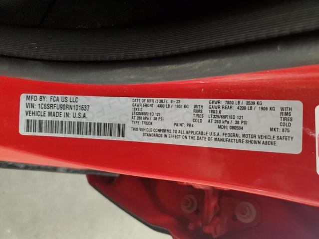 2024 RAM 1500 TRX 1C6SRFU90RN101637
