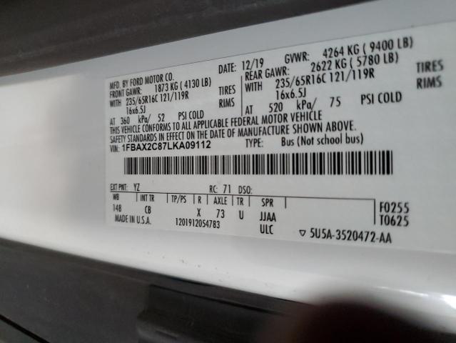 2020 FORD TRANSIT T- #3297887824