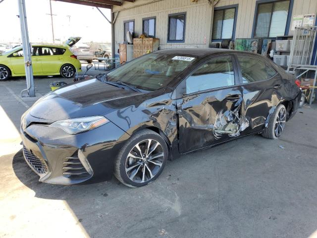 TOYOTA COROLLA L 2018 black  gas 5YFBURHE3JP772453 photo #1