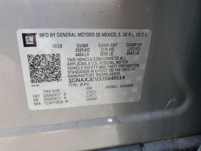 2018 CHEVROLET EQUINOX LT #3291251970